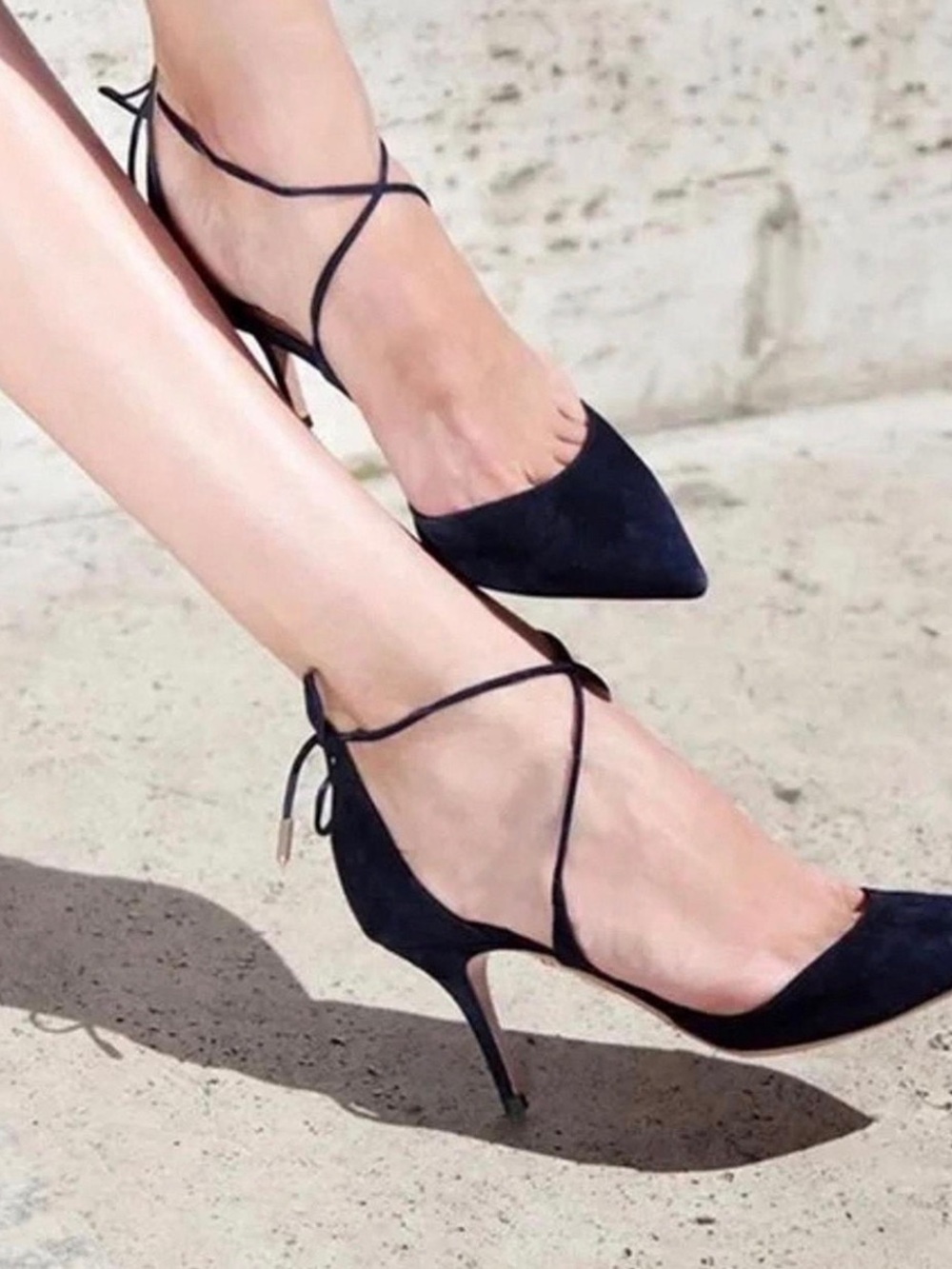 Aquazzura Matilde 105 Black Suede Heels 39.5